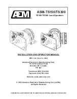 AEM ASM-TS150 Installation And Operation Manual preview