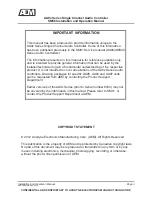 Preview for 3 page of AEM SM56 AA9 series Installation And Operation Manual