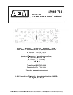 Preview for 2 page of AEM SM95-766 AA95-766 Installation And Operation Manual