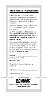 Preview for 2 page of AEMC instruments 2117.66 Manual