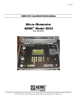 AEMC 2129.83 Service And Calibration Manual preview