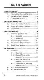 Preview for 4 page of AEMC 501N User Manual