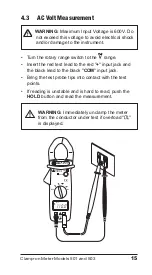 Preview for 17 page of AEMC 501N User Manual