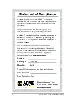 Предварительный просмотр 2 страницы AEMC 6418 User Manual