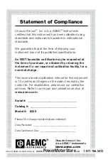 Preview for 2 page of AEMC 8335 Power Pad User Manual