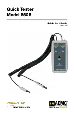 Предварительный просмотр 1 страницы AEMC 8505 Quick Start Manual