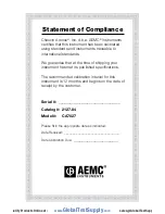 Preview for 2 page of AEMC CA7027 User Manual