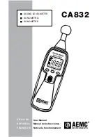 AEMC CA832 User Manual предпросмотр