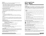 AEMC JM845A User Manual preview