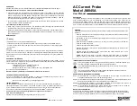 Предварительный просмотр 4 страницы AEMC JM845A User Manual