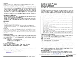 Предварительный просмотр 1 страницы AEMC JM850A User Manual