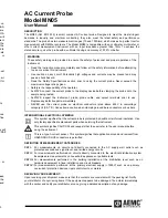 Preview for 1 page of AEMC MN05 User Manual