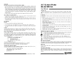 Preview for 1 page of AEMC MN122 User Manual