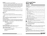 Предварительный просмотр 1 страницы AEMC MN125 User Manual