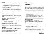 Preview for 1 page of AEMC MN213 User Manual