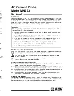 Preview for 1 page of AEMC MN373 User Manual