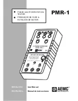 AEMC pmr-1 User Manual preview