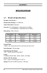 Предварительный просмотр 8 страницы AEMC Simple Logger CL600 User Manual