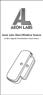 Aeon Labs D/W Sensor Manual предпросмотр