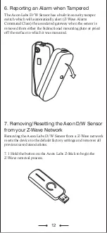 Preview for 13 page of Aeon Labs D/W Sensor Manual