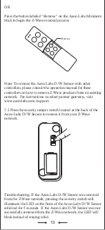 Preview for 14 page of Aeon Labs D/W Sensor Manual