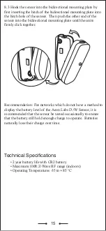 Preview for 16 page of Aeon Labs D/W Sensor Manual