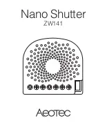 Aeotec Nano Shutter ZW141 Quick Start Manual preview