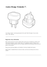 Aeotec Range Extender 7 Manual preview