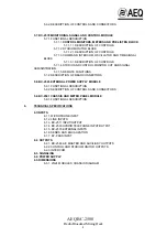 Preview for 3 page of AEQ BC-2500 User Manual