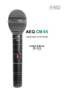 Preview for 1 page of AEQ CM 65 User Manual