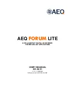 Preview for 1 page of AEQ FORUM LITE User Manual