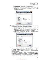 Preview for 69 page of AEQ FORUM LITE User Manual