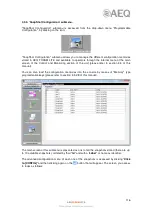 Preview for 116 page of AEQ FORUM LITE User Manual