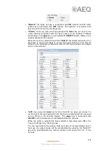 Preview for 118 page of AEQ FORUM LITE User Manual