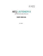 Preview for 1 page of AEQ LISTENER 8 User Manual