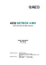 Preview for 1 page of AEQ NETBOX 4 MH User Manual