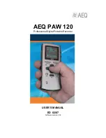 AEQ PAW 120 User Manual preview