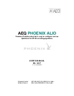 AEQ PHOENIX ALIO User Manual preview