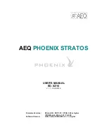 AEQ Phoenix Stratos User Manual preview