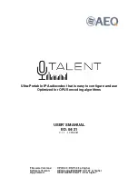 Preview for 1 page of AEQ TALENT User Manual