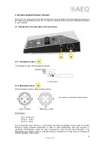 Preview for 9 page of AEQ TALENT User Manual