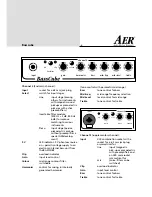 Предварительный просмотр 6 страницы AER Basscube Operating Instructions Manual