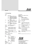 Предварительный просмотр 11 страницы AER Basscube Operating Instructions Manual