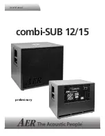 Preview for 1 page of AER combi-SUB 12 User Manual