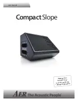 Предварительный просмотр 1 страницы AER Compact Slope User Manual