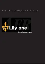 Предварительный просмотр 1 страницы AER Lily one Installation Manual