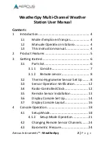 Preview for 2 page of Aercus WeatherSpy User Manual