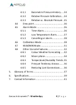 Preview for 3 page of Aercus WeatherSpy User Manual