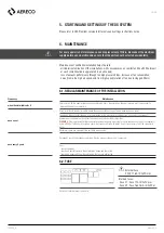 Preview for 20 page of Aereco DXA 230 PREMIUM Installation And Maintenance  Instruction