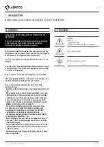 Preview for 3 page of Aereco DXR 230 REFERENCE Installation And Maintenance  Instruction